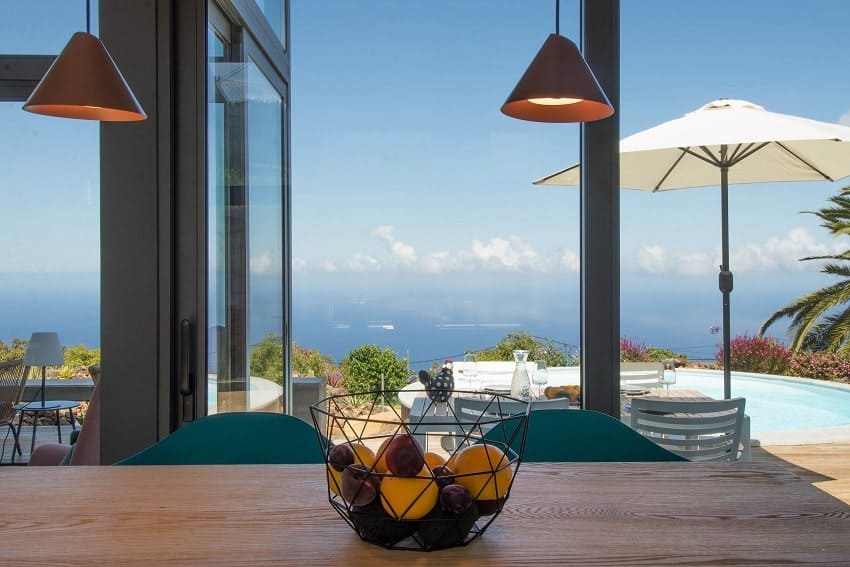 Kitchen with Ocean View, Villa Hahn, Villa La Palma