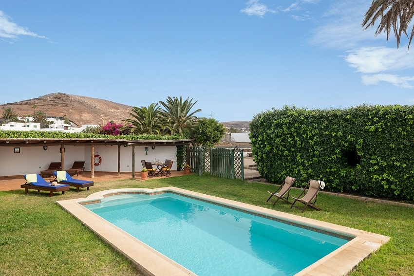 Pool, Casa El Barranco, Holiday Cottage Lanzarote
