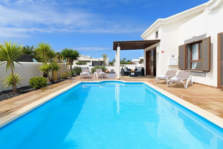 Pool, Casa La Goleta, Ferienhaus Lanzarote