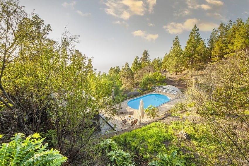 Pool, Country House Tijarafe, Holiday Villa La Palma