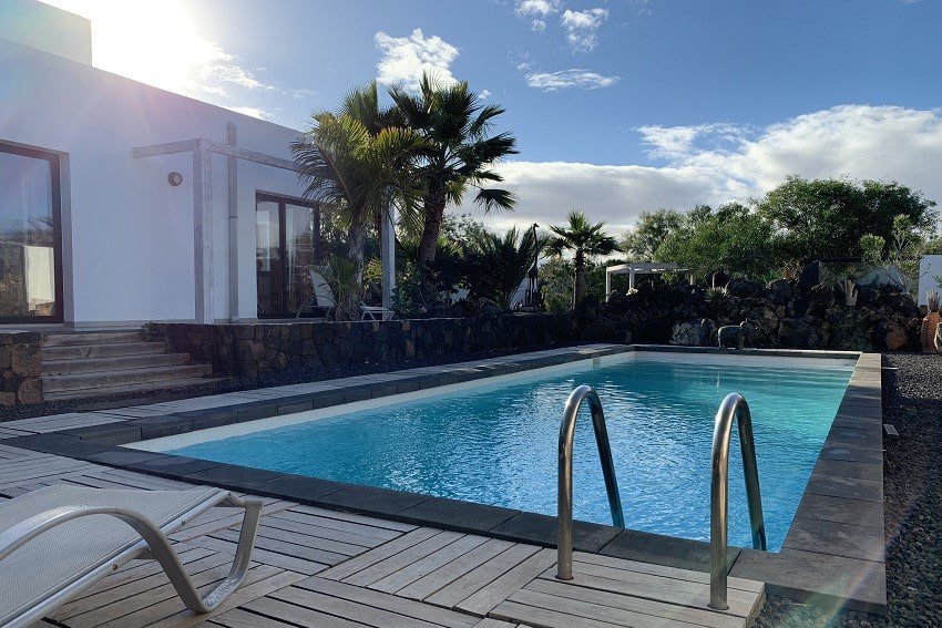 Pool, Villa Aventura, Ferienhaus Fuerteventura, Lajares