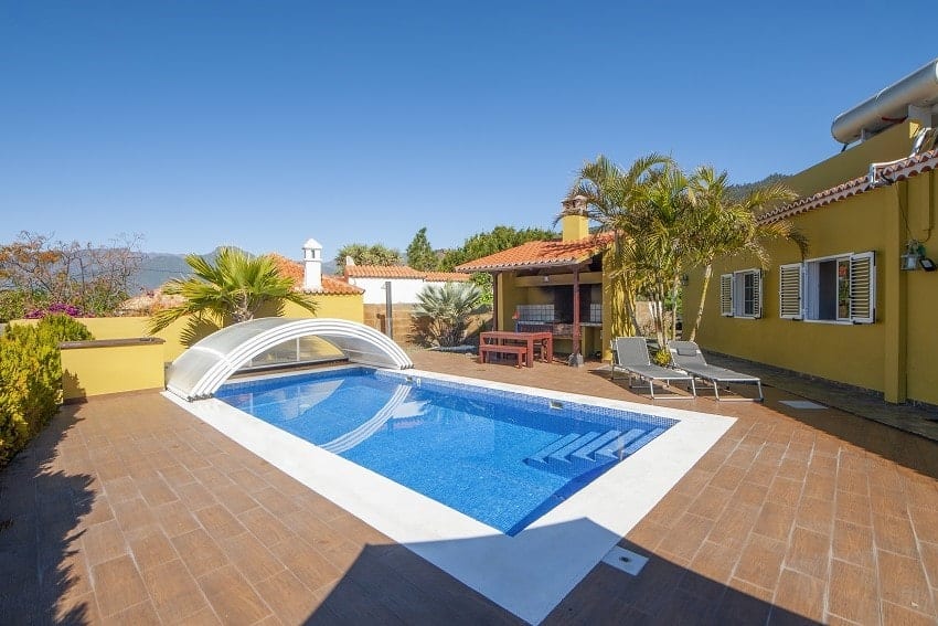 Pool, Villa Tamanca, Villa auf La Palma