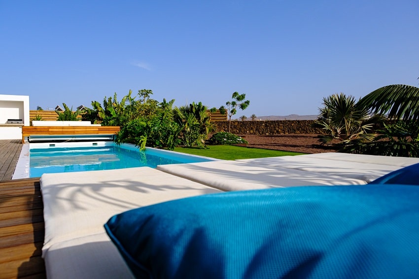 Poolbereich, Casa L, Ferienhaus Fuerteventura