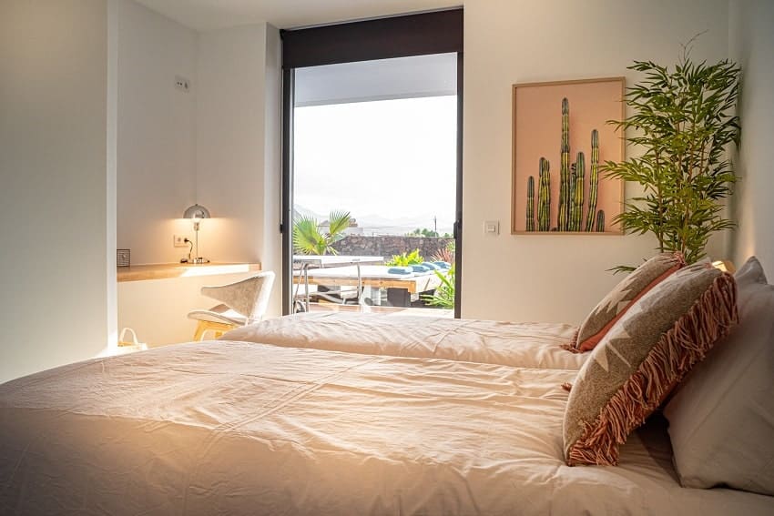 Bedroom, Casa L, Holiday Villa Fuerteventura, Lajares