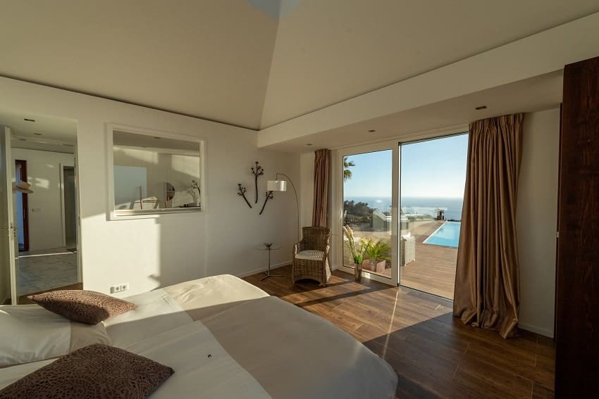 Schlafzimmer, Villa Pura Vida, Luxus Ferienhaus La Palma, Puntagorda