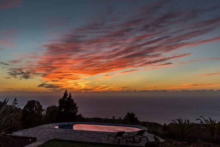 Sunset, Casa Los Alamos, Holiday Home La Palma
