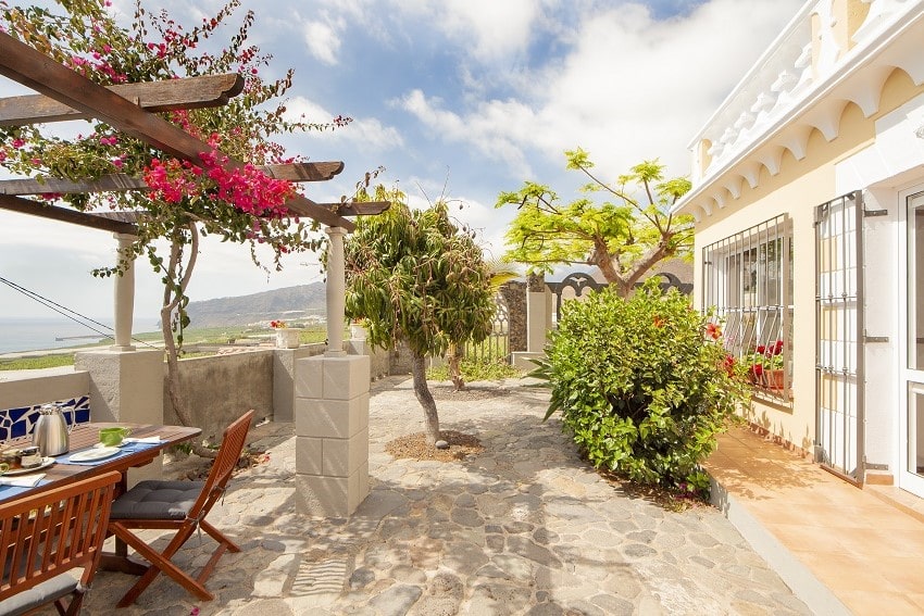 Terrasse, Casa La Costa, Ferienhaus Tazacorte, La Palma