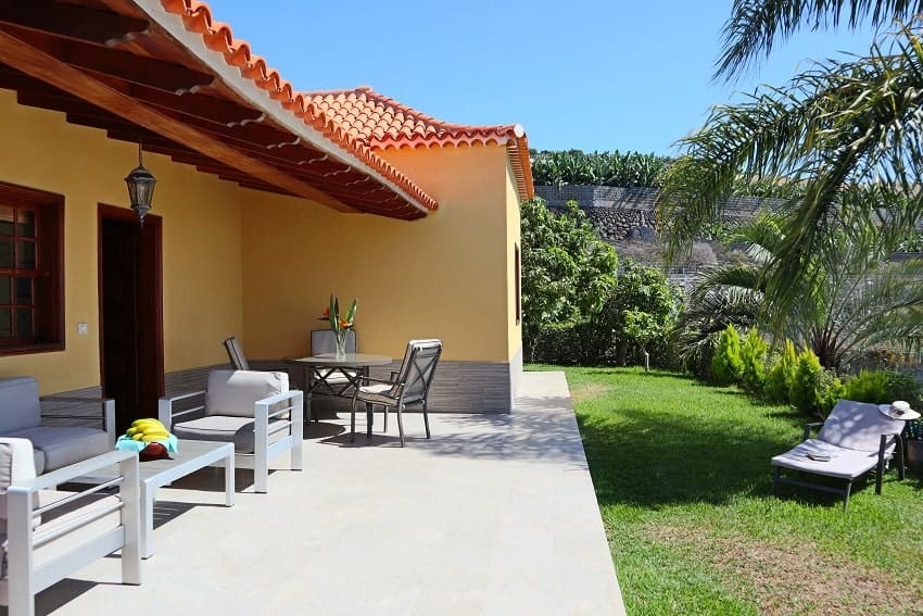 Terrasse, Casa Paula, Ferienhaus La Palma mit Pool
