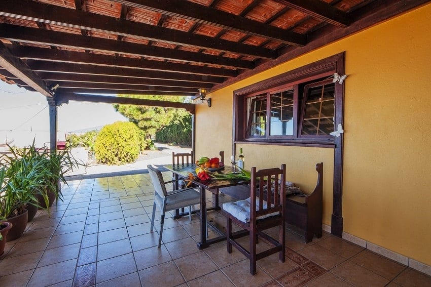 Terrace, Casa Van de Walle, Holiday Cottage La Palma