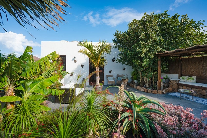 Terrace, Garden Apartment, Lanzarote, Holiday Cottage