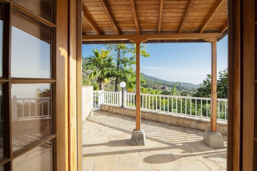 Terrace, Country House Tijarafe, Holiday Villa La Palma