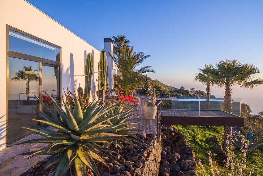 Terrasse, Villa El Cielo, Luxus Ferienhaus La Palma, Puntagorda