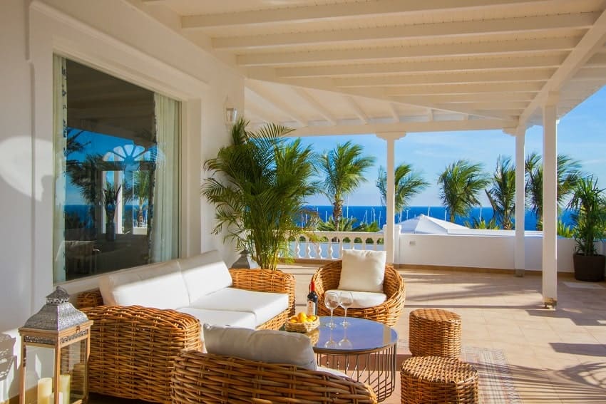 Terrasse, Villa Sueños del Mar, Ferienhaus Lanzarote