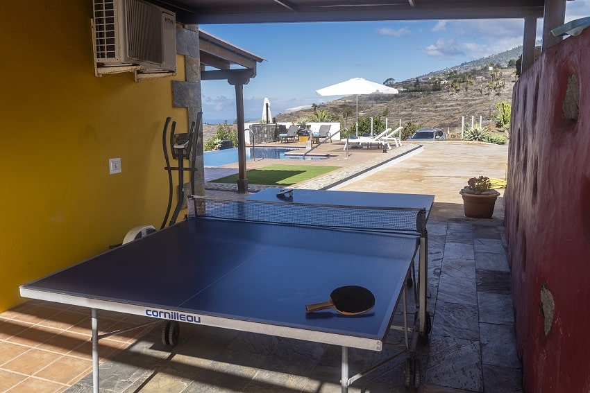 Tischtennisplatte, Villa Tojayma, Ferienhaus La Palma