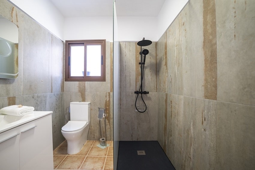 Villa Atardecer, Bathroom, Holiday Cottage Puntagorda, La Palma