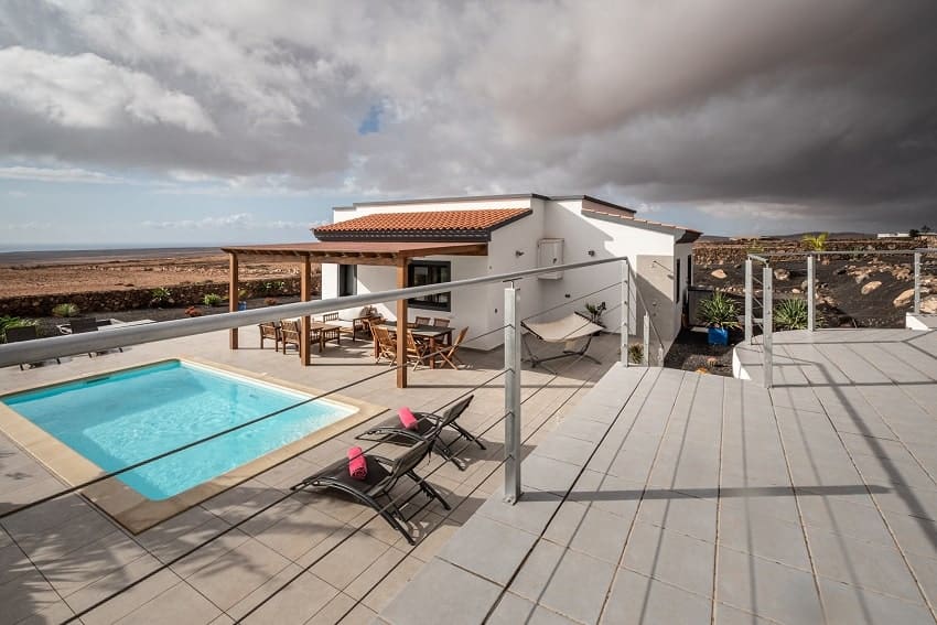 Villa Kira, Terrasse, Ferienhaus Fuerteventura