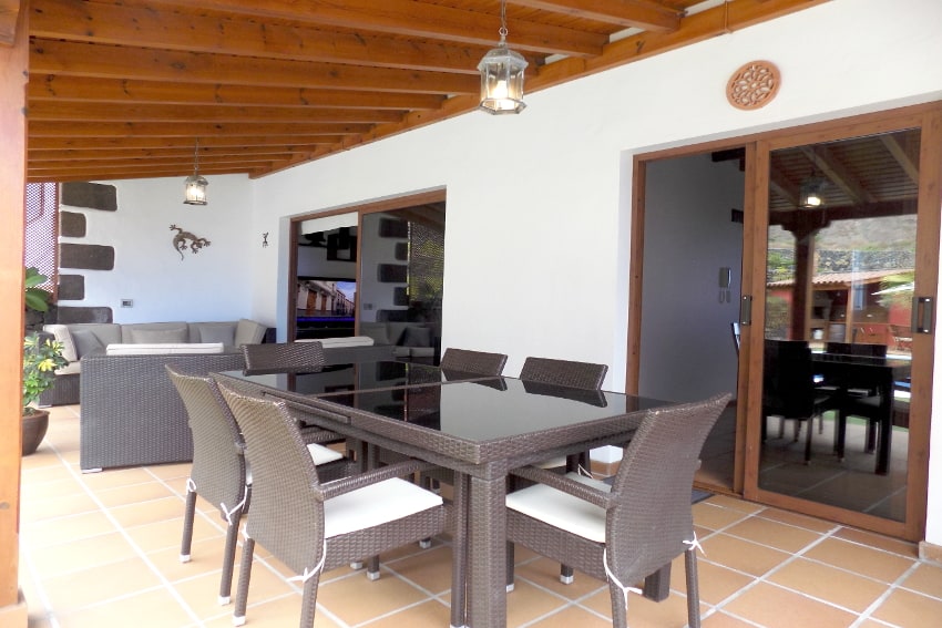 Spain - Canary Islands - El Hierro - Frontera - Villa Mocanes - Terrace with lounge furniture