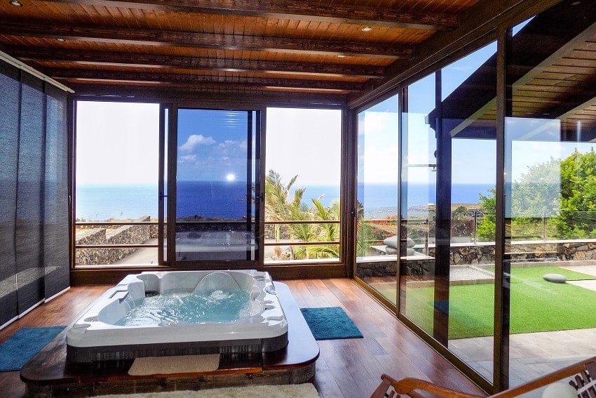 Whirlpool, Villa Tejeguate, El Hierro Ferienhaus