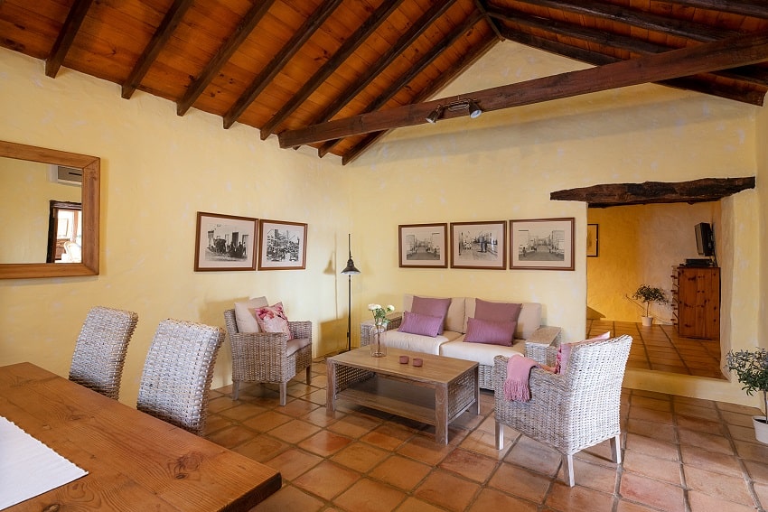 Living Area, Casa El Barranco, Holiday Cottage Lanzarote