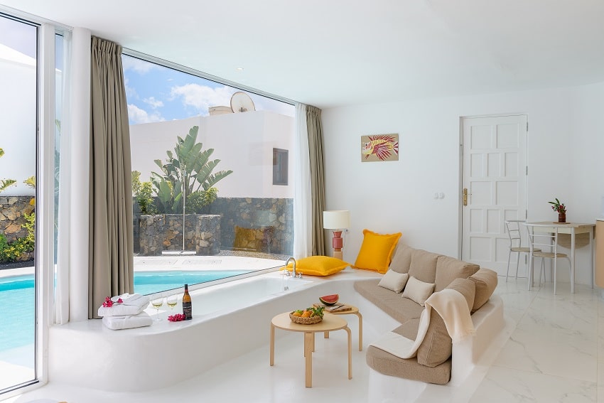 Living Area, Suite Love Deluxe, Lanzarote