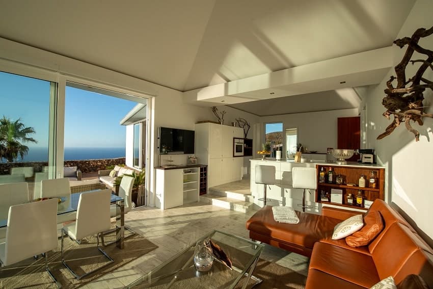 Wohnbereich, Villa Pura Vida, Luxus Ferienhaus La Palma